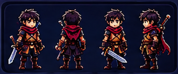Sprites del personaje principal - Project Forge
